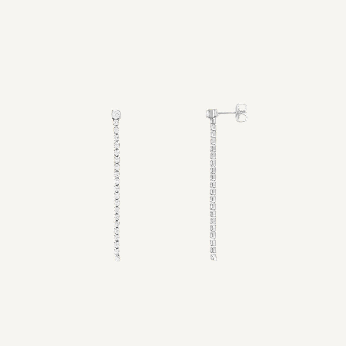 The Mini Tennis Long Drop Earrings
