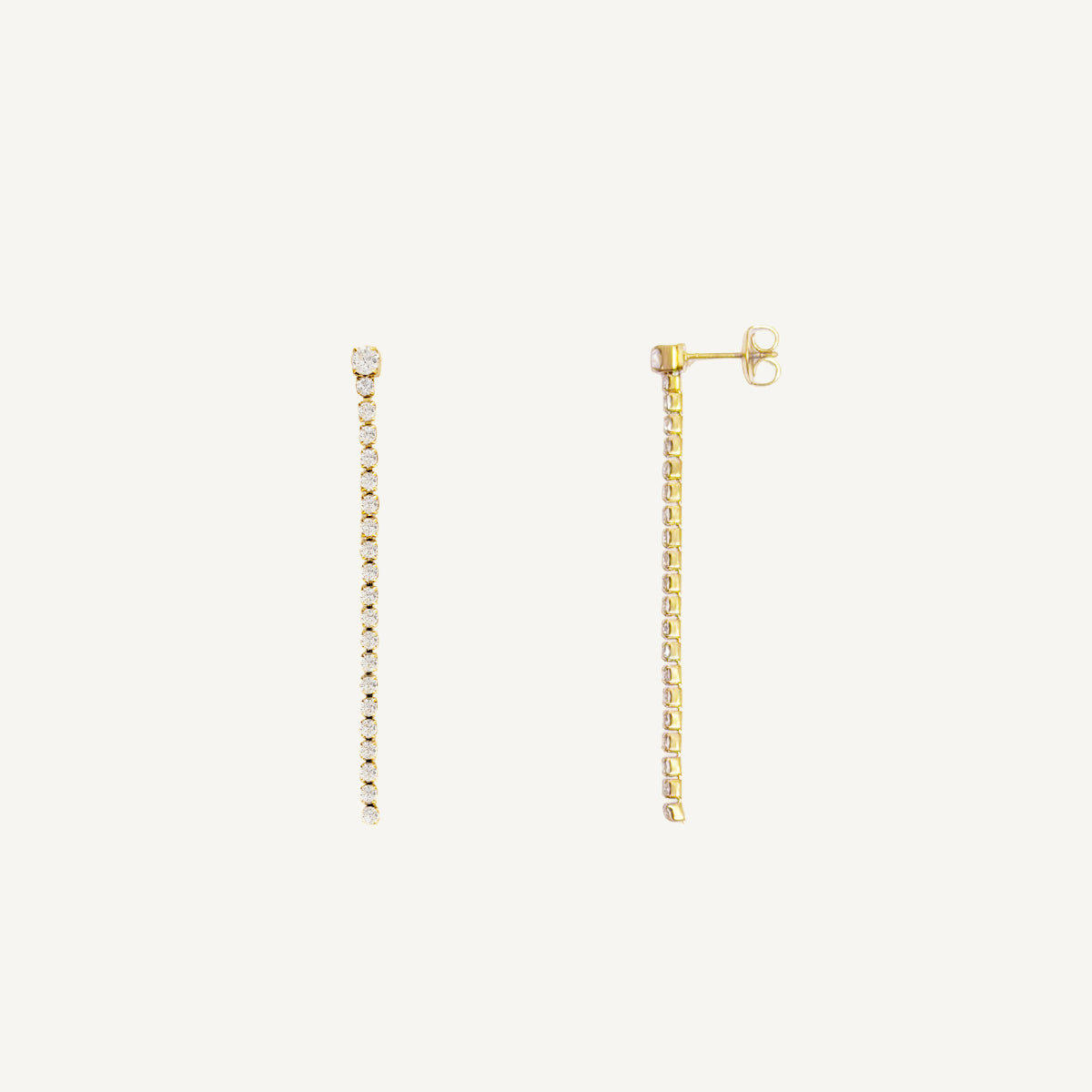 The Mini Tennis Long Drop Earrings
