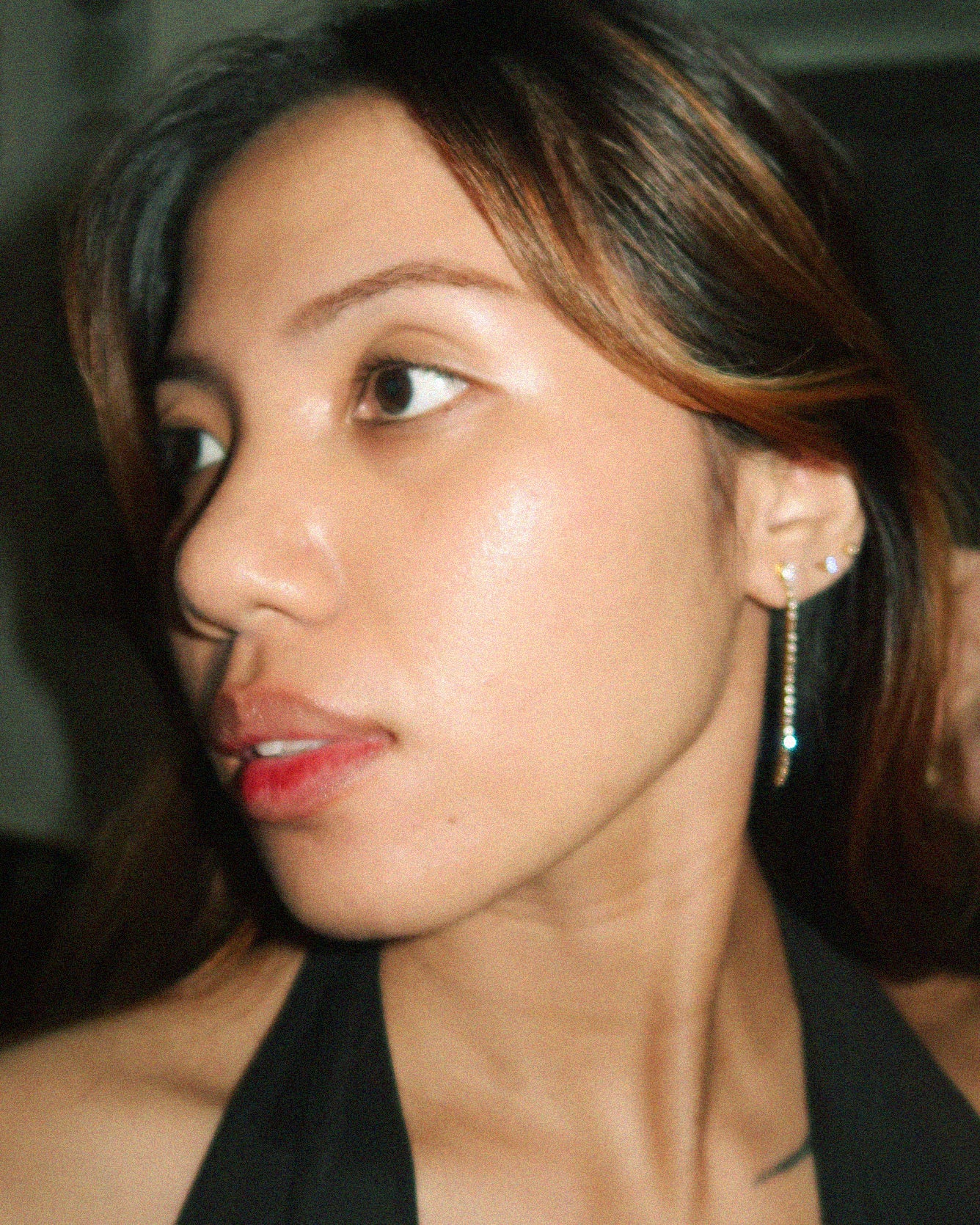 The Mini Tennis Long Drop Earrings