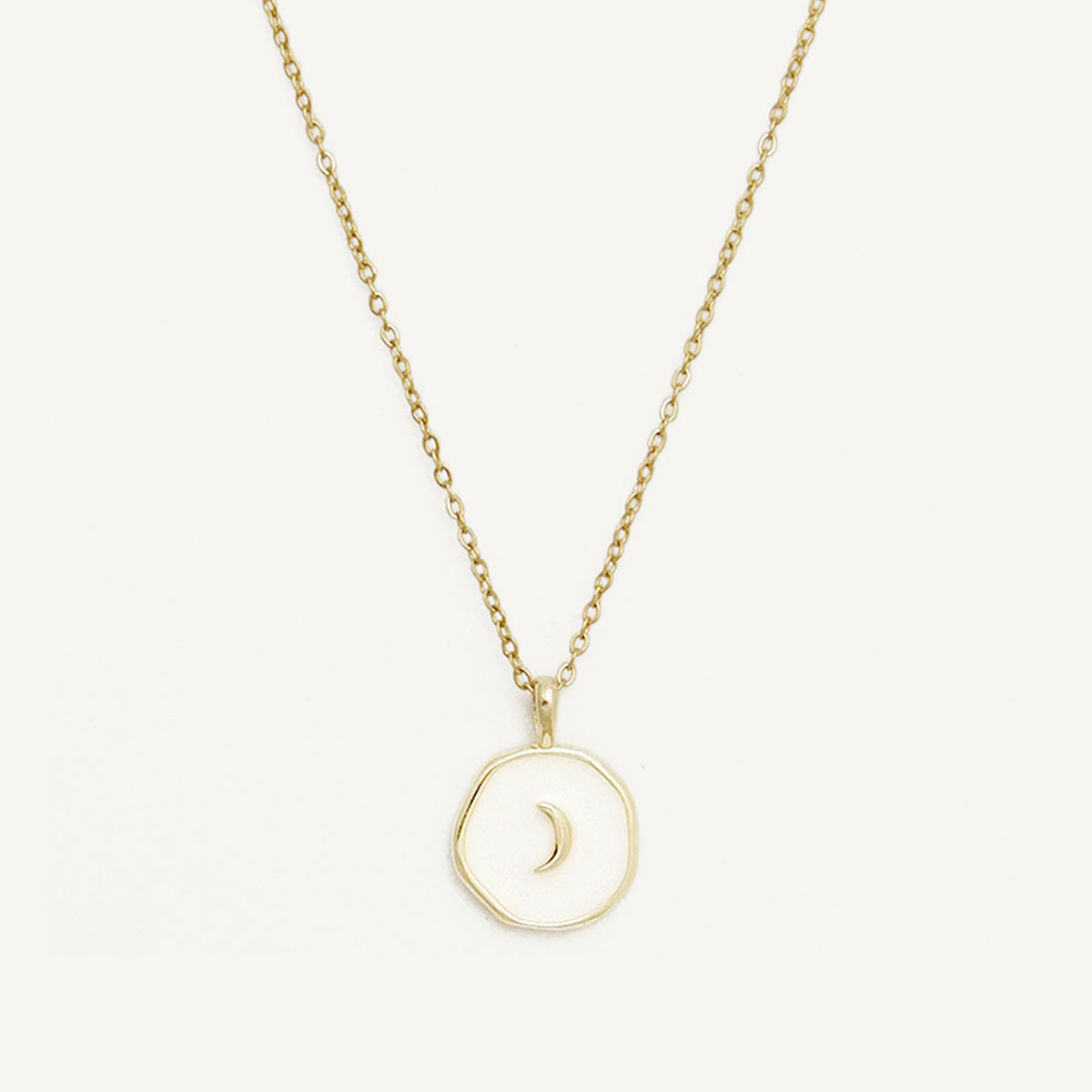 The Textured Moon Necklace