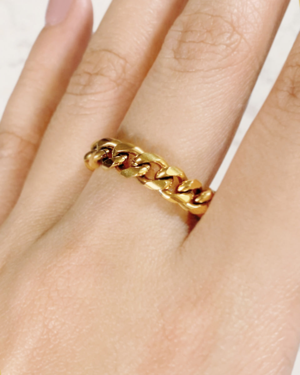 The Boyfie Cuban Chain Soft Ring
