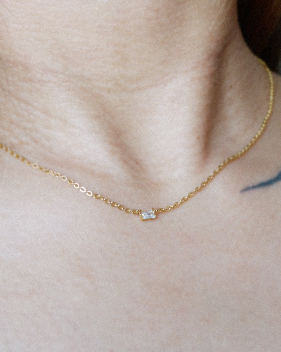 The Tiny Baguette Choker Necklace