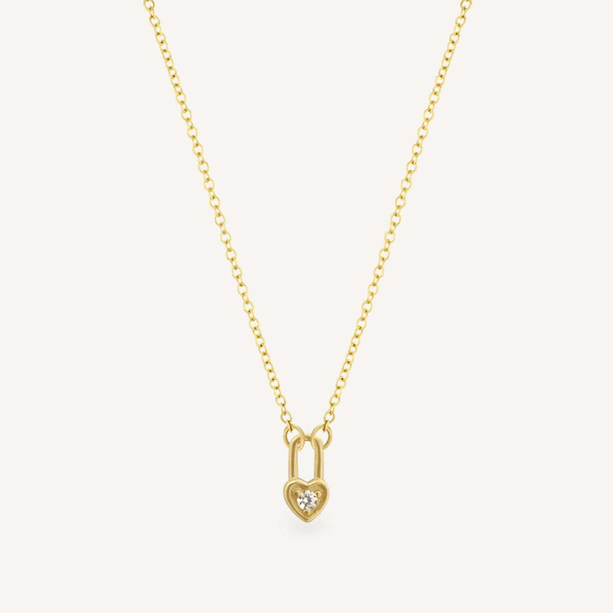 The Tiny Heart Padlock Promise Necklace