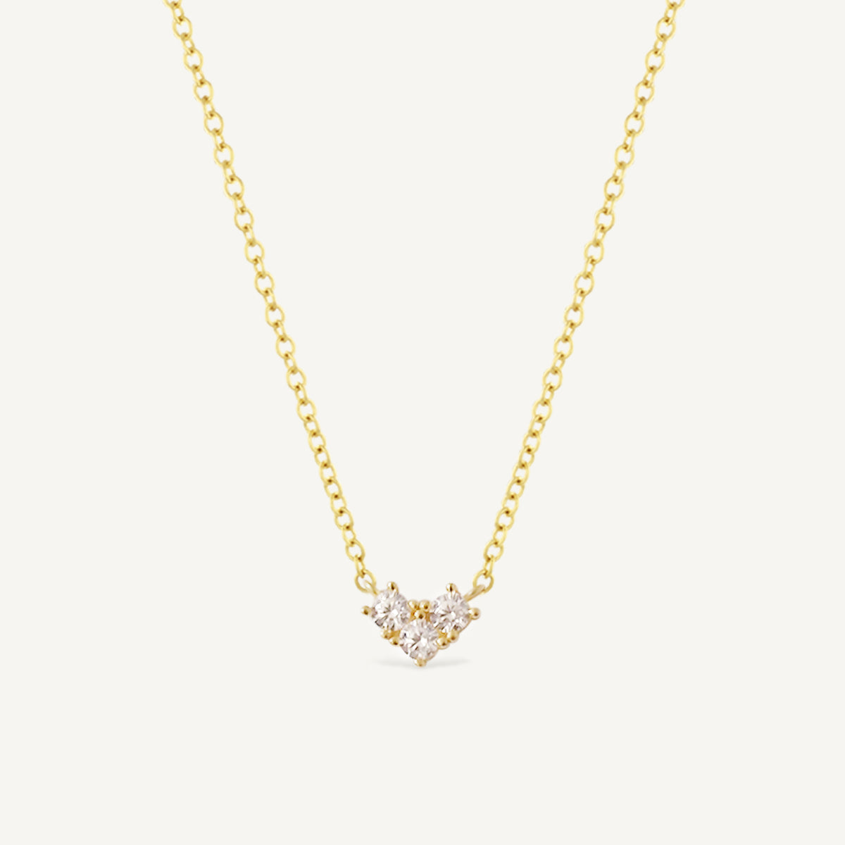 The Tiny Heart Pave Necklace