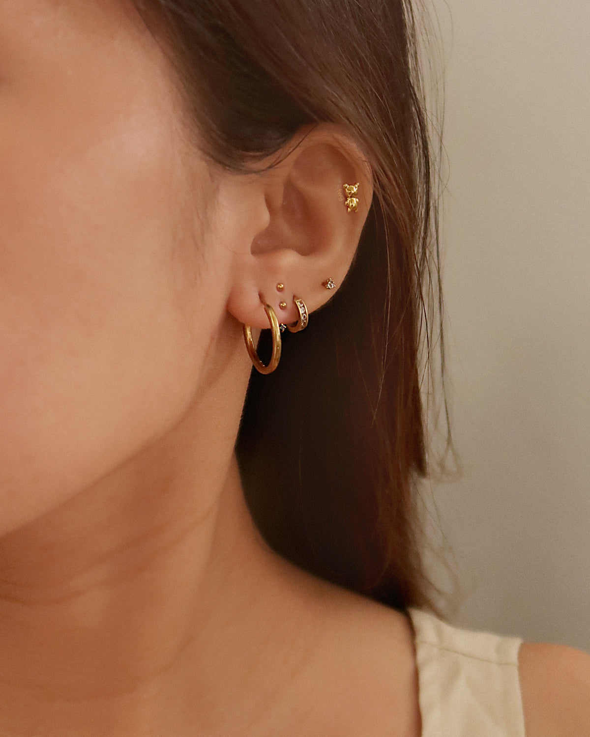 The Tiny Teddy Screw Back Studs