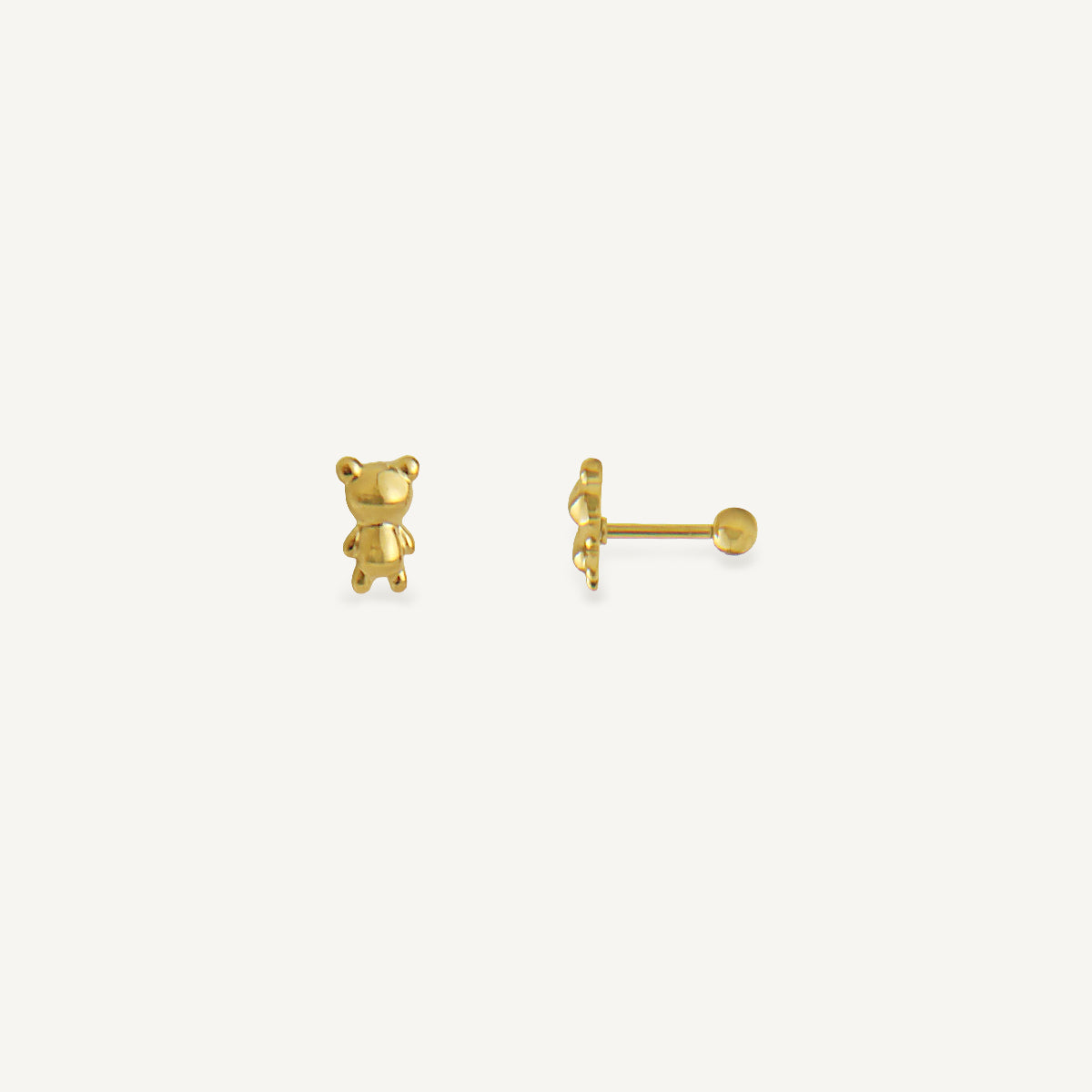 The Tiny Teddy Screw Back Studs