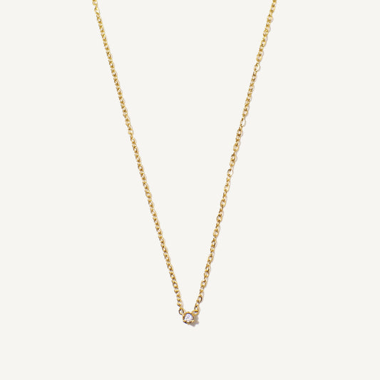 The Tiny Solitaire Necklace