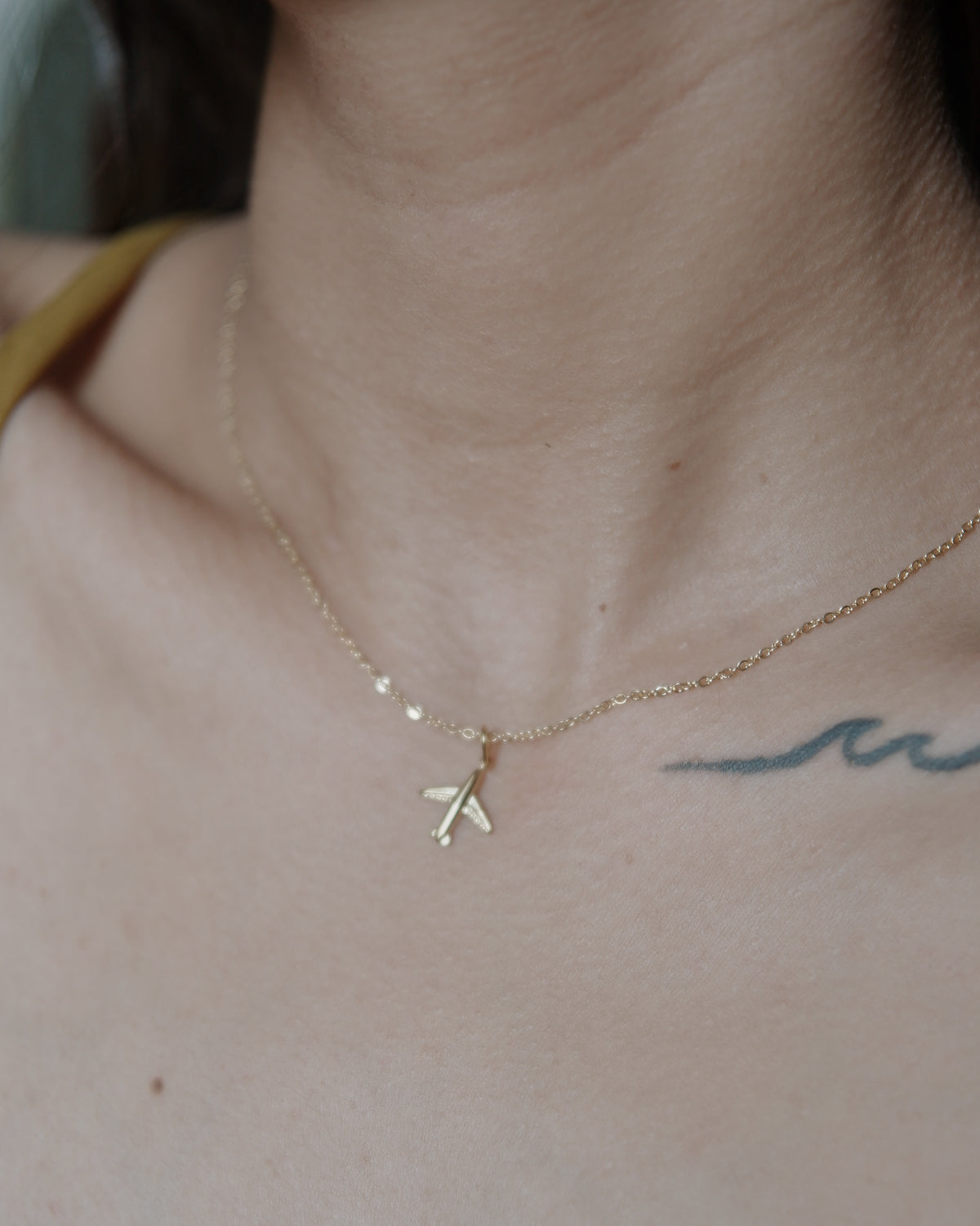 The Traveler Plane Necklace