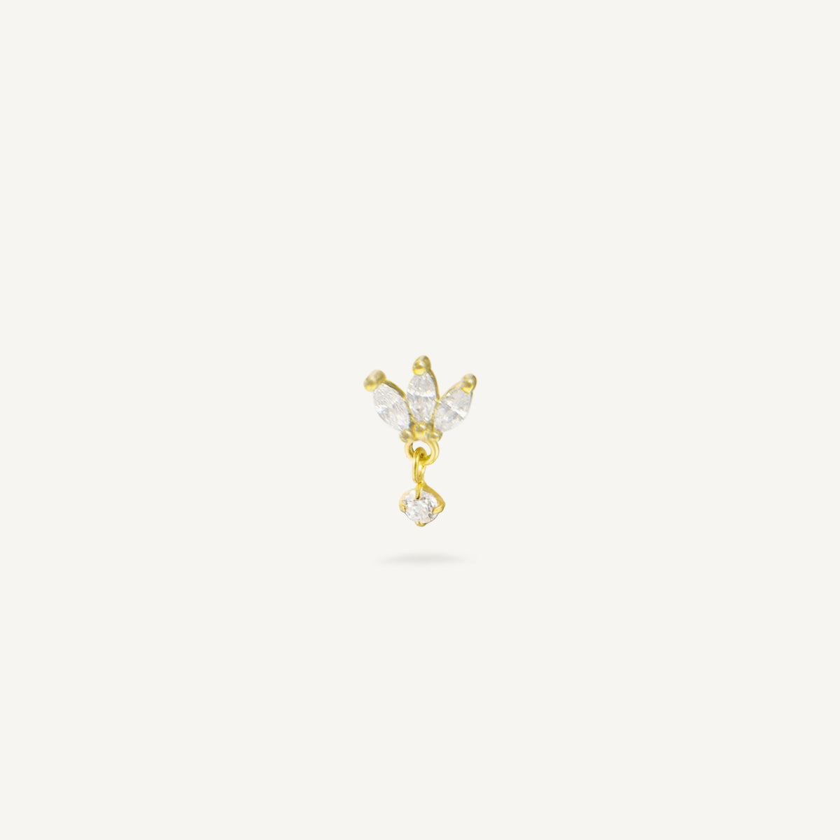 The Dangling Marquise Flat Back Studs