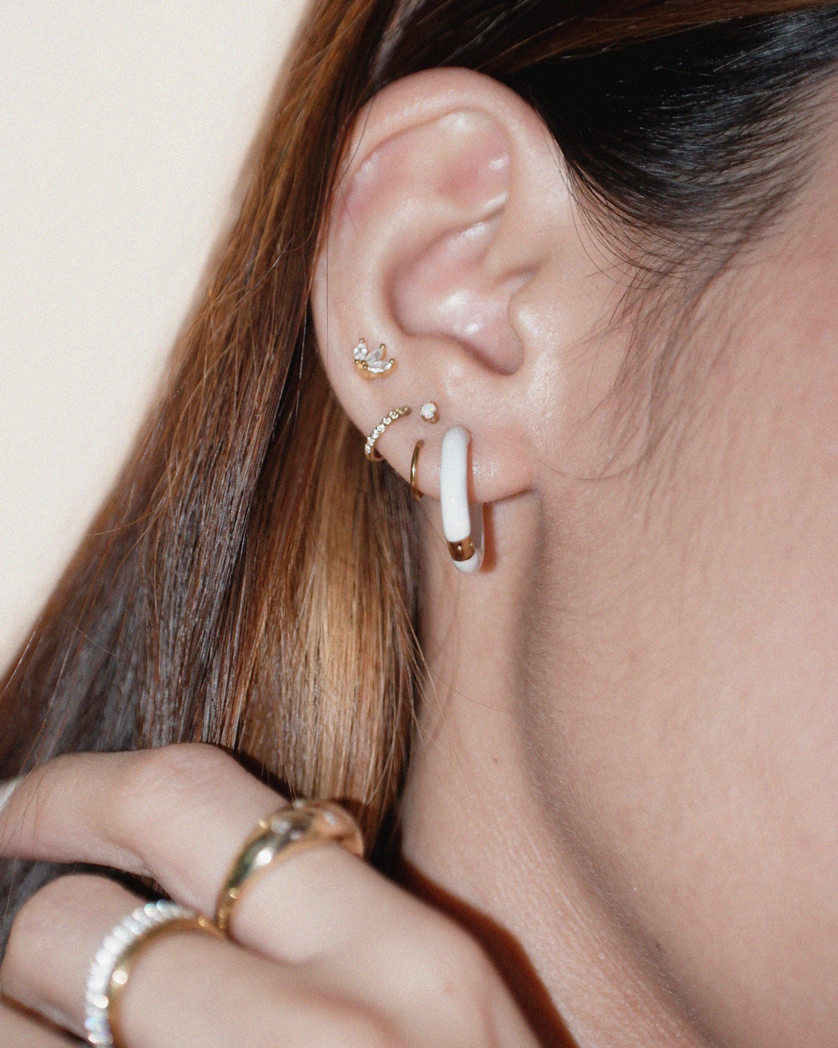 The Dangling Marquise Flat Back Studs