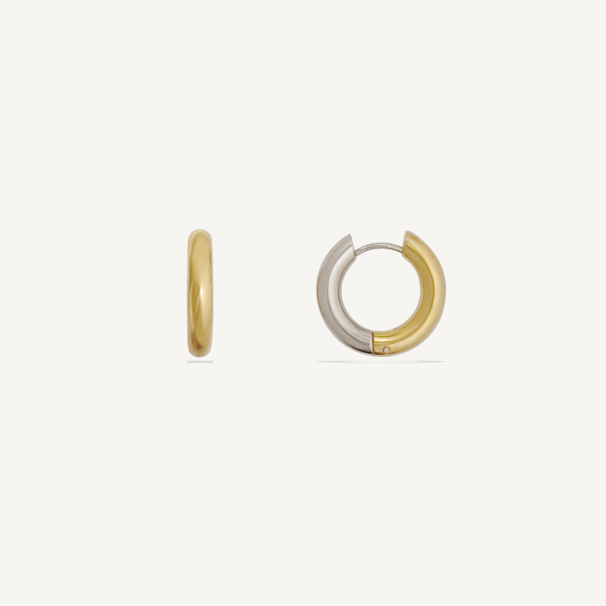 Two-Tone Statement Hoops