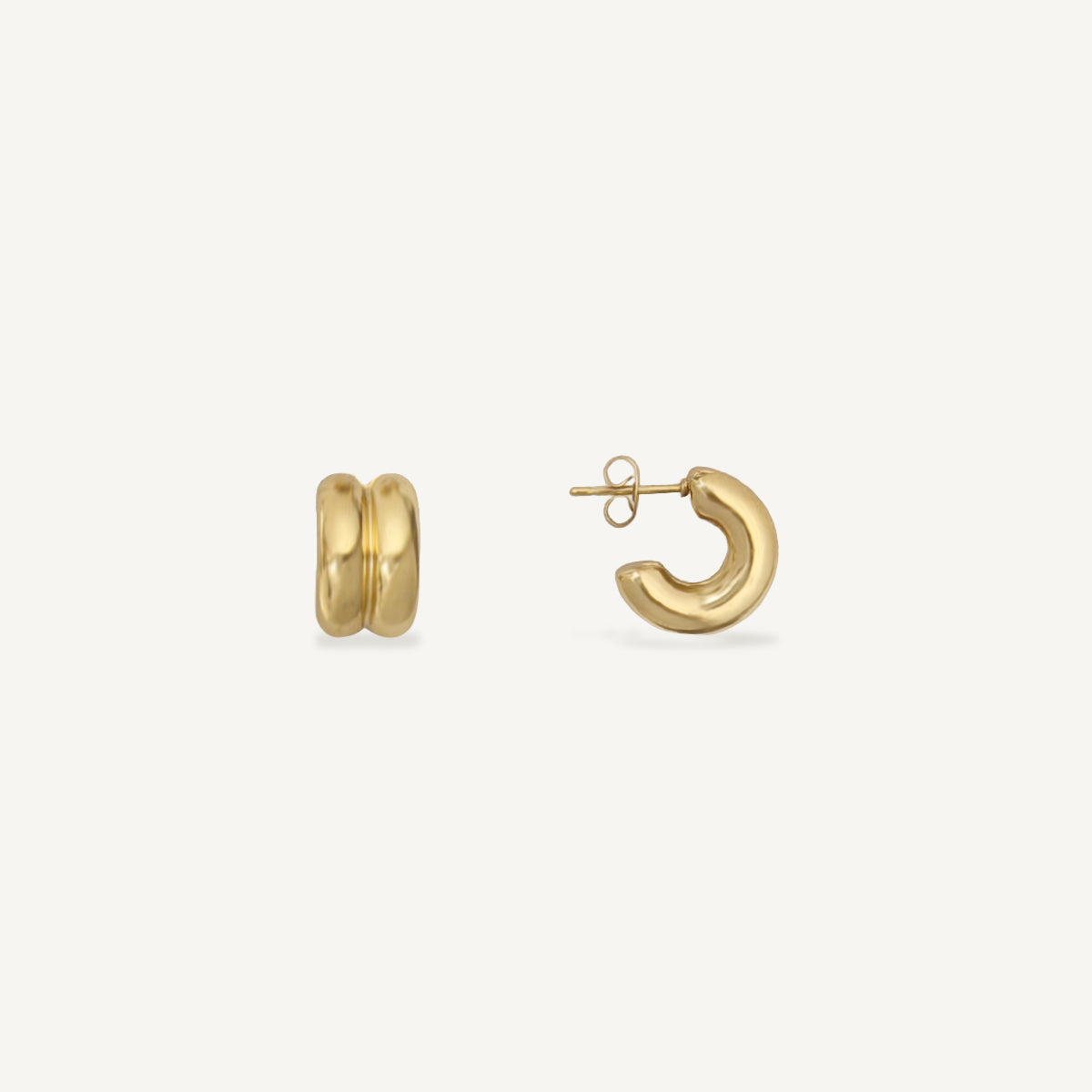 Two-Tone Half Hoops