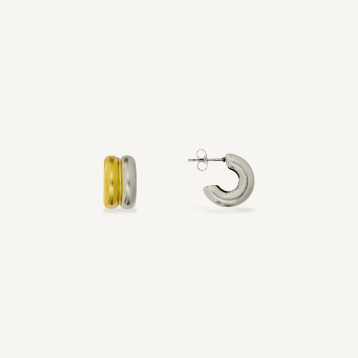 Two-Tone Half Hoops
