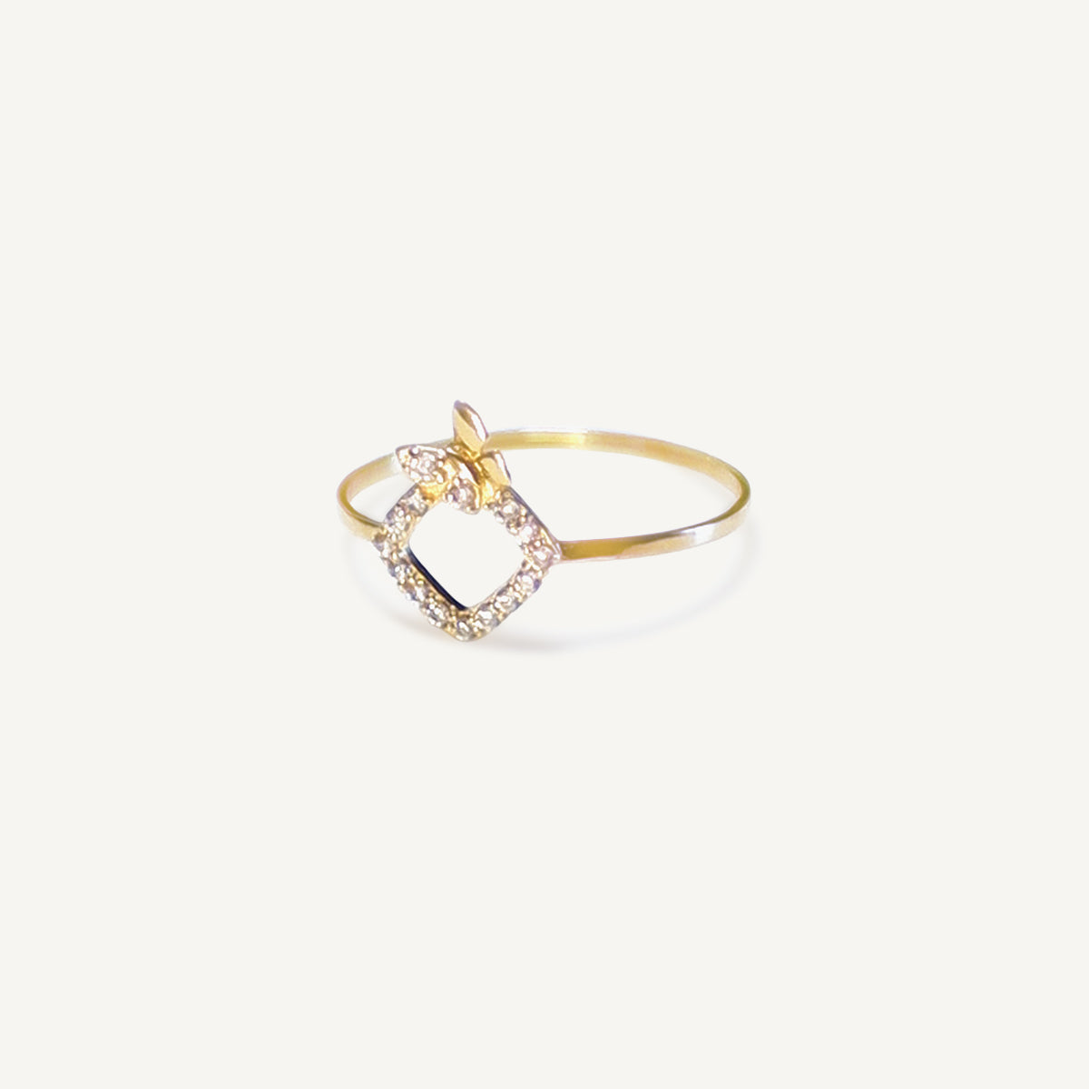 (One-off Piece) The Dainty Butterfly Ring in Solid Gold
