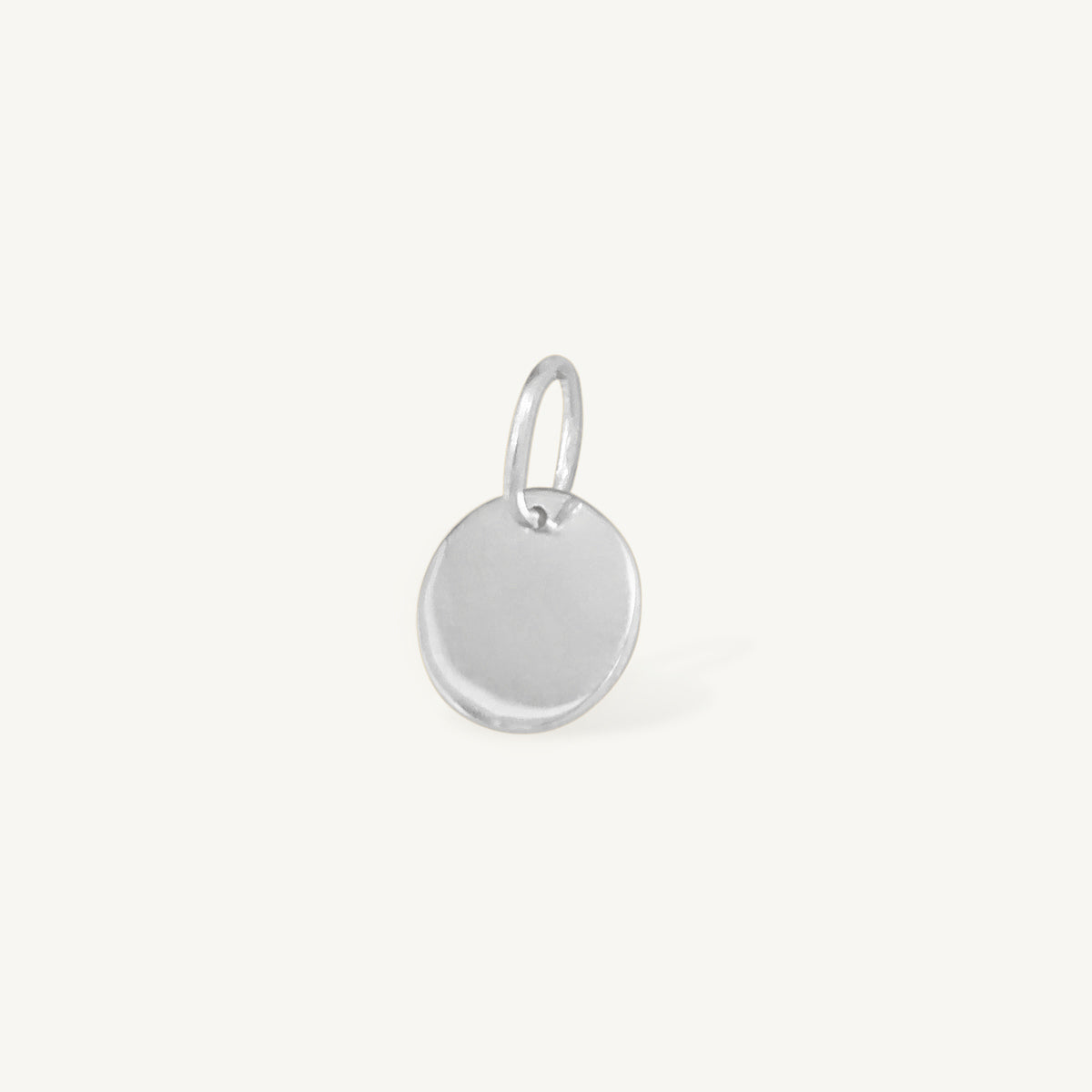 The Tiny Disc Pendant in Solid Gold