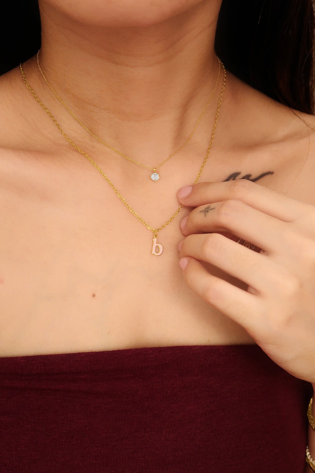 The Color Play Feel-Good Initial Necklace