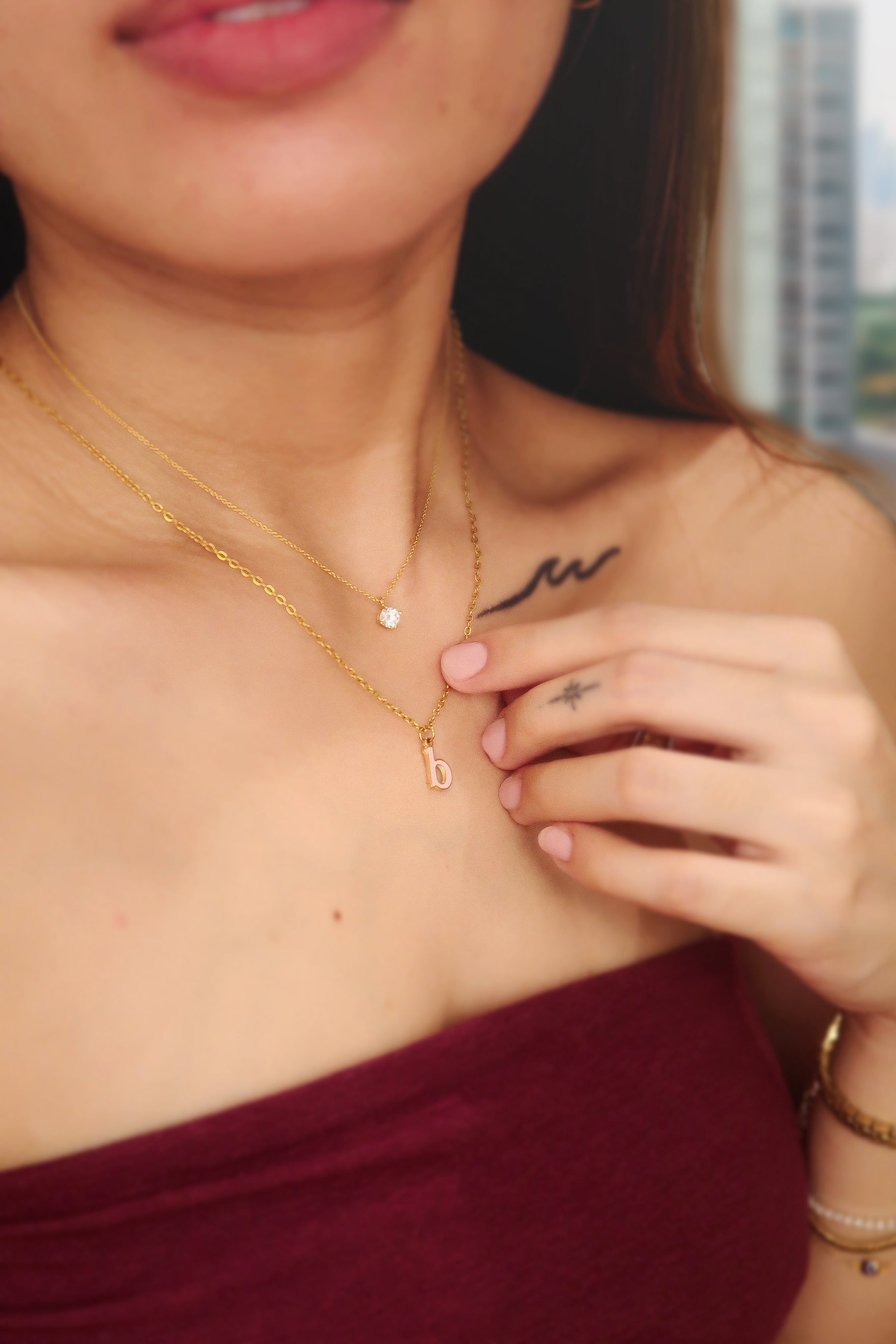 The Color Play Feel-Good Initial Necklace