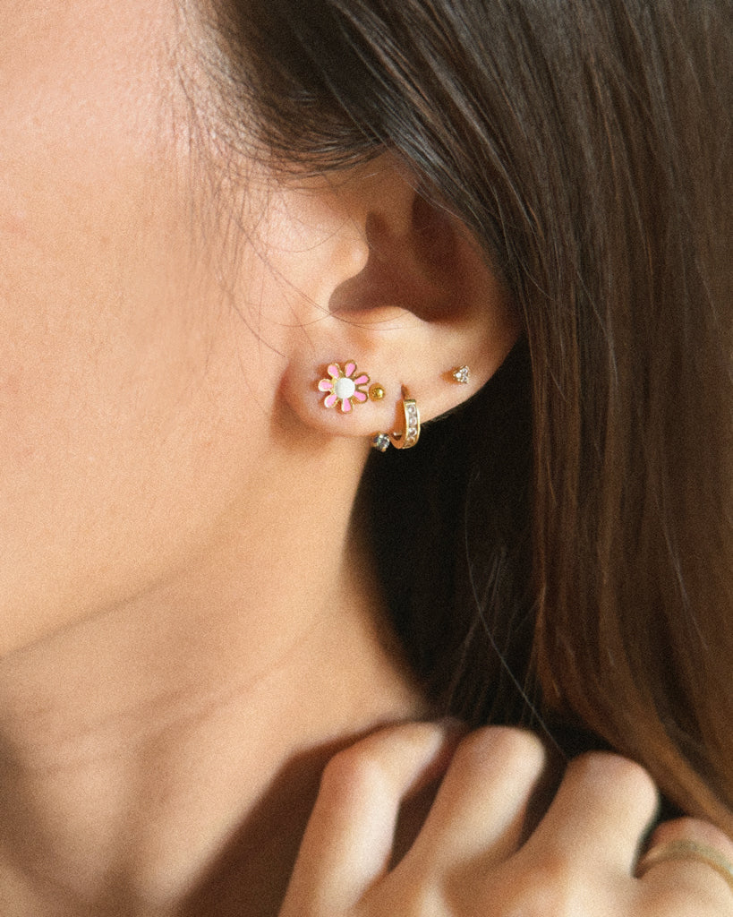 The Baby Tropical Flower Flat Back Studs