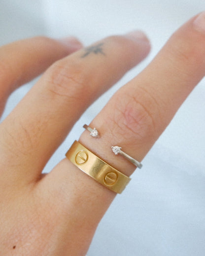 The Any-Size Mini Duo Stone Ring