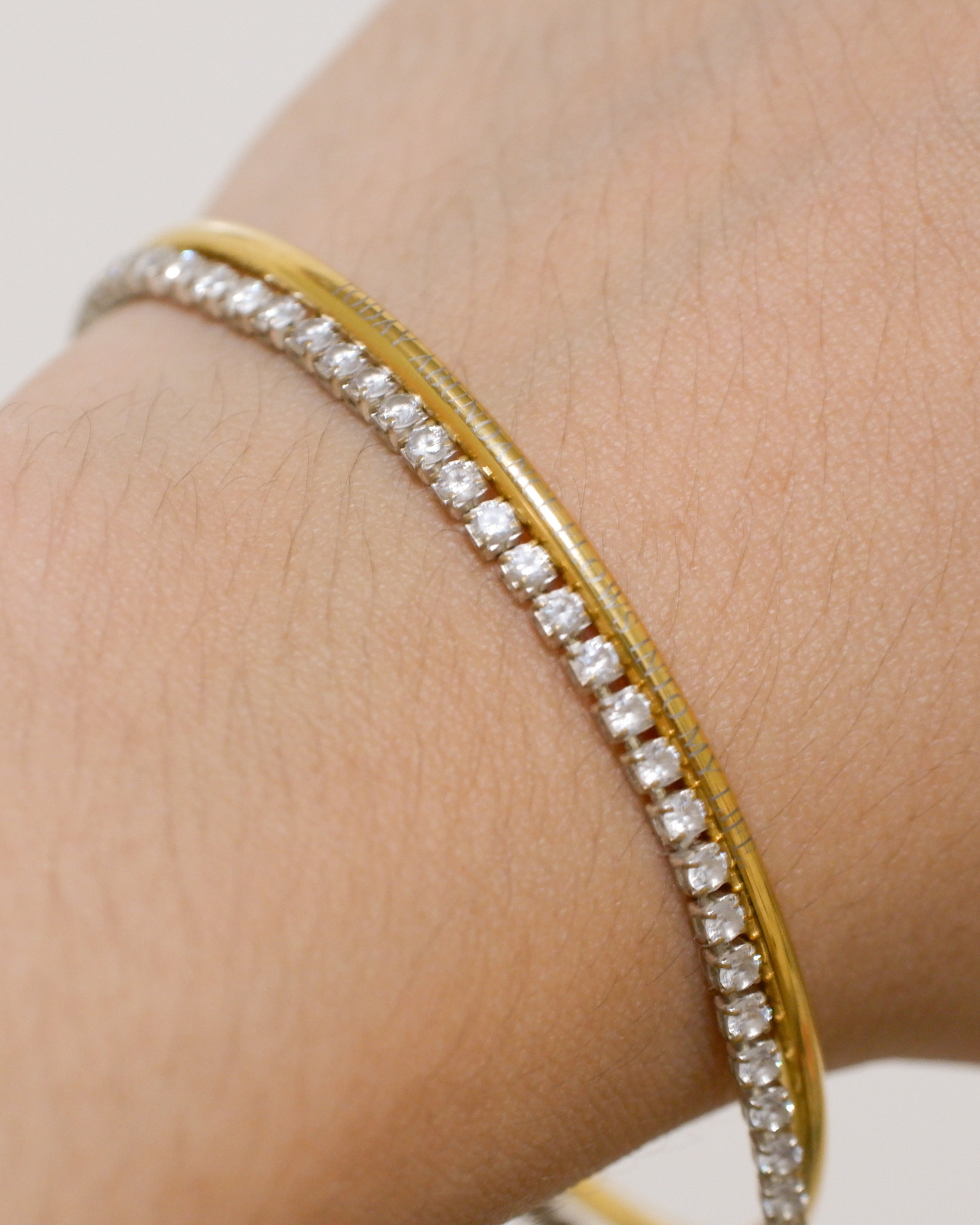 The Minimalist Bangle, Engraved
