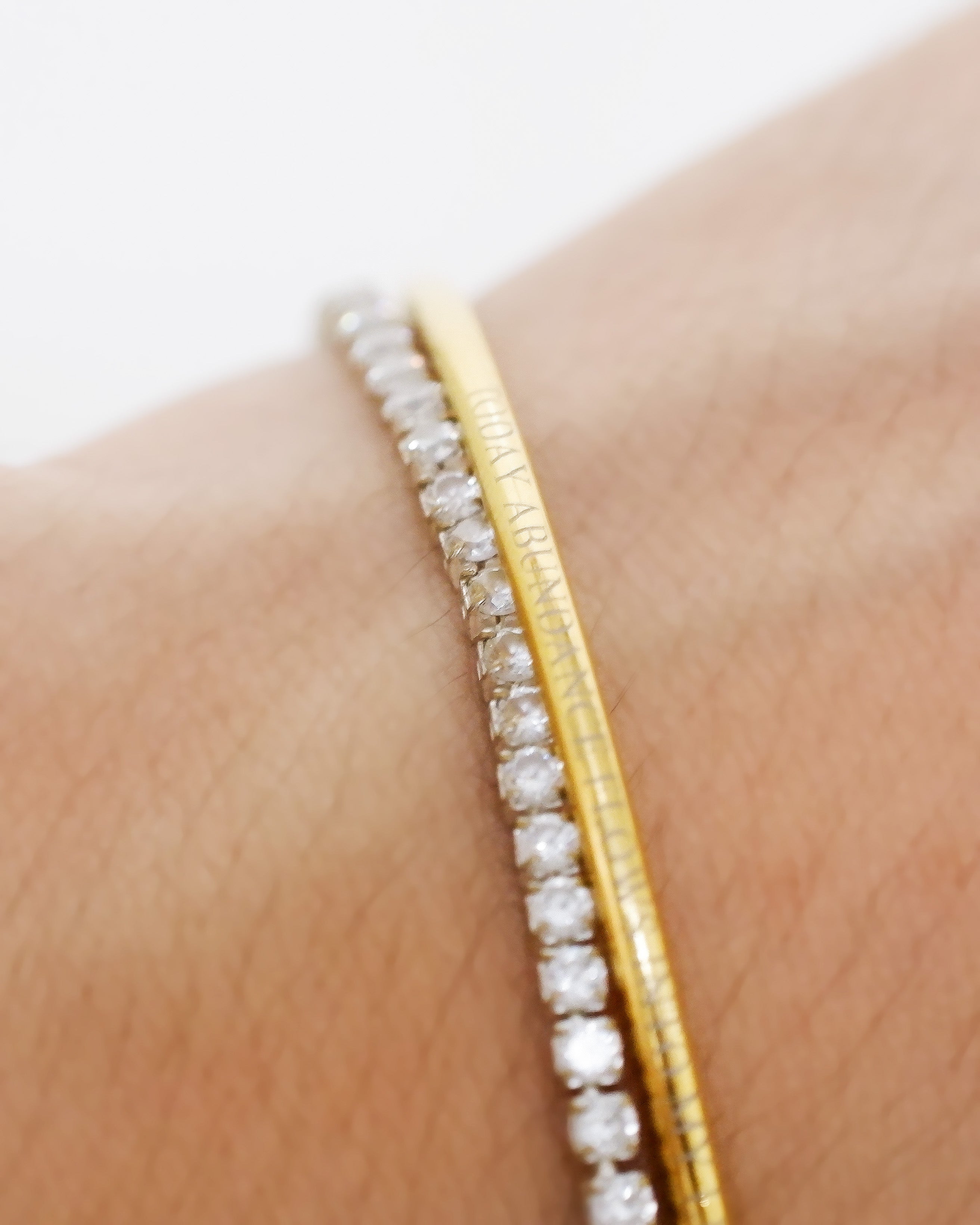 The Minimalist Bangle, Engraved