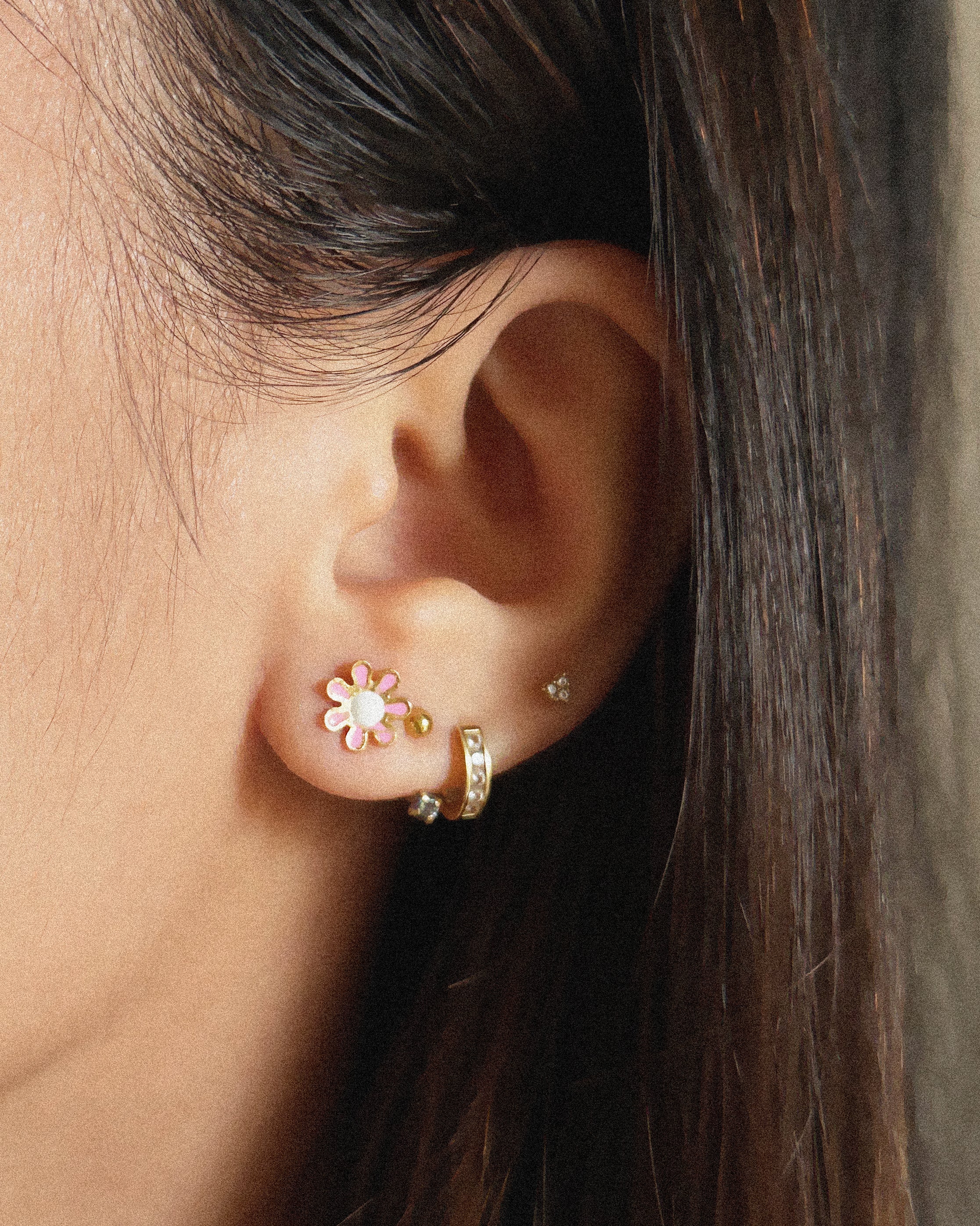 The Baby Tropical Flower Flat Back Studs