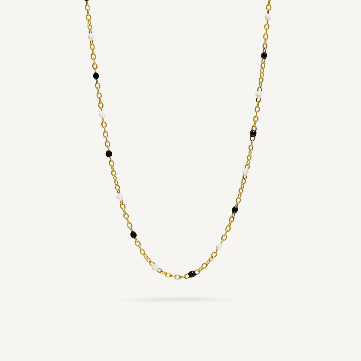 Yin Yang Bead Layering Necklace