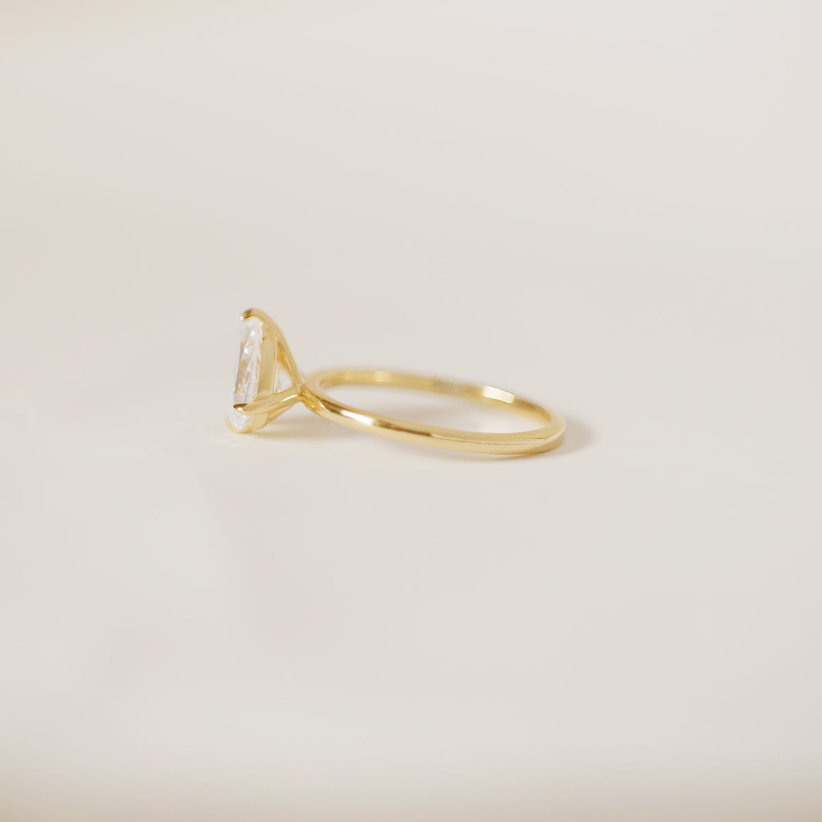 You and I Pear Moissanite Ring