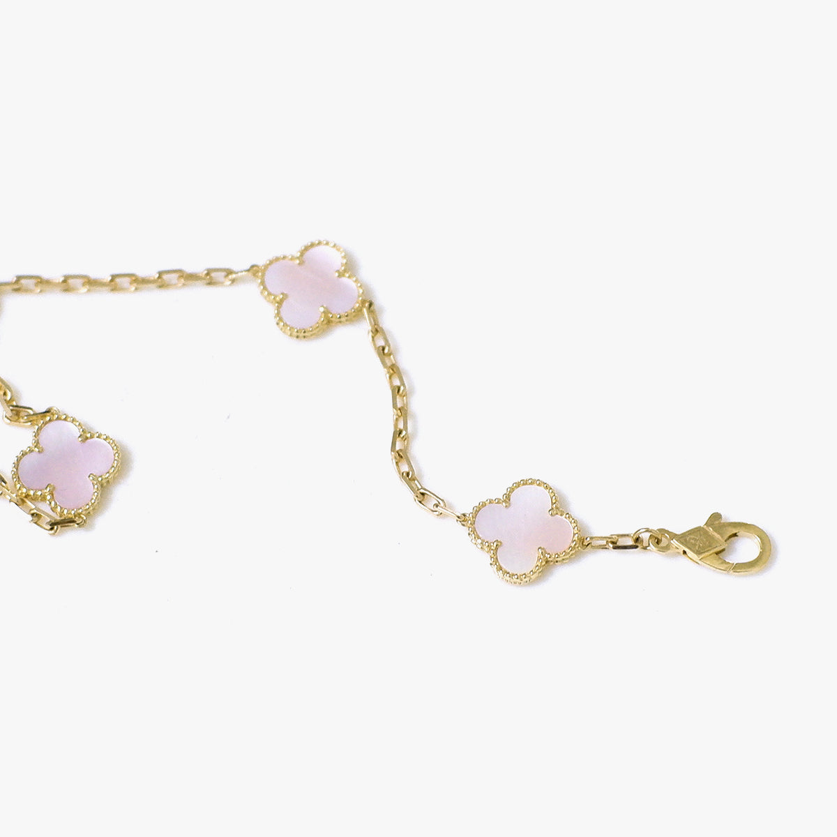 (Handed-Down) The Rare 10mm Pinkish Pearl Bracelet in Solid Gold