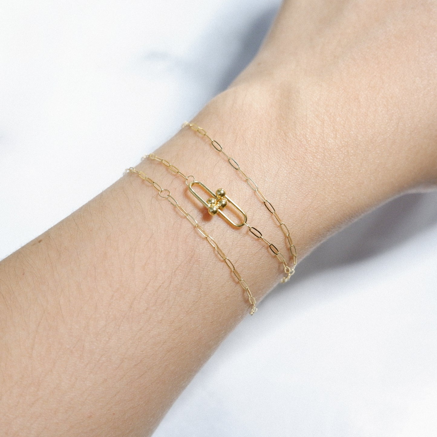 The Hardware Necklace & Bracelet in Solid Gold
