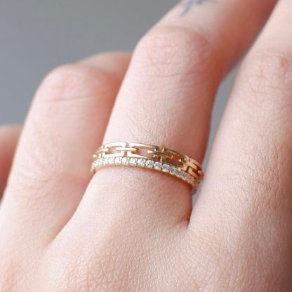 The Color Play Slim Eternity Band in Solid Gold (Limited)