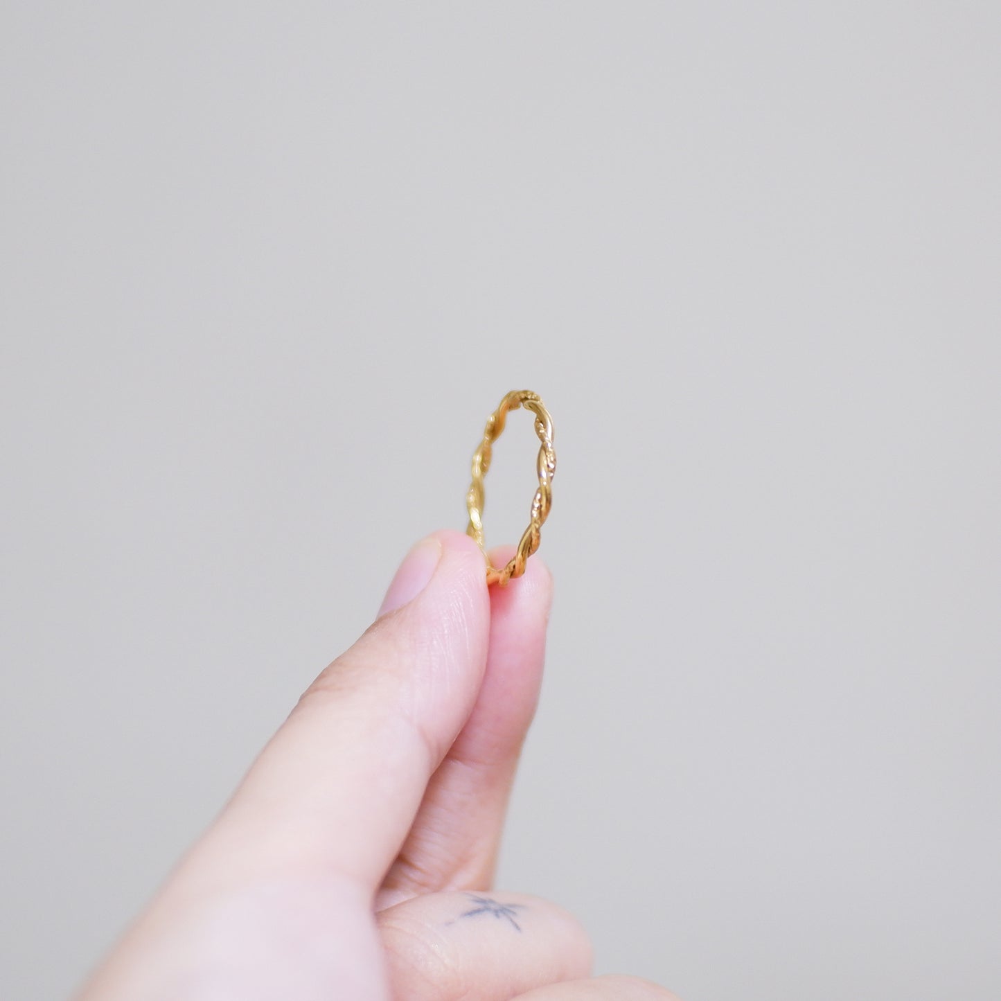 The Brenna Textured Stacker Ring