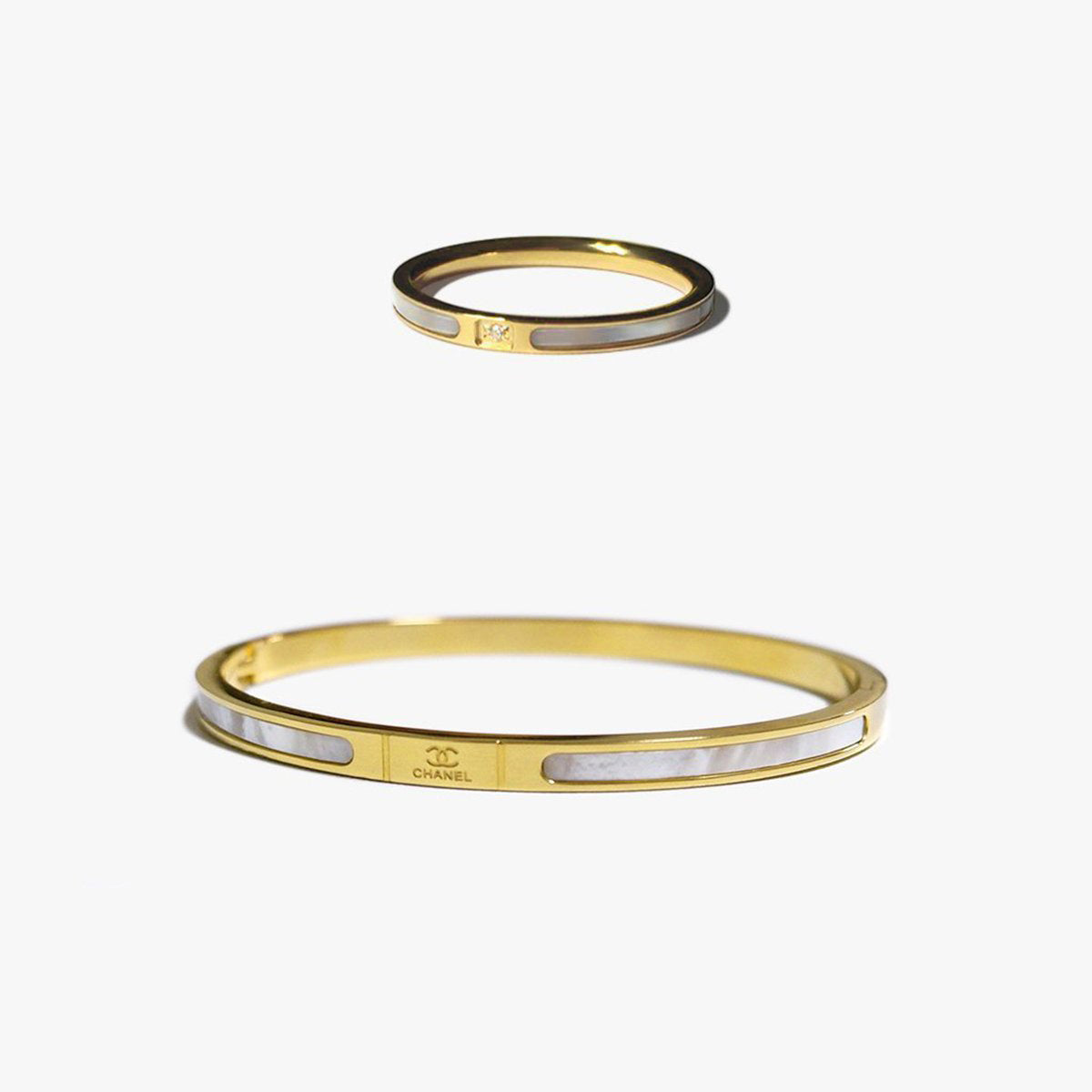 The Pearl Ring and Bangle Bundle