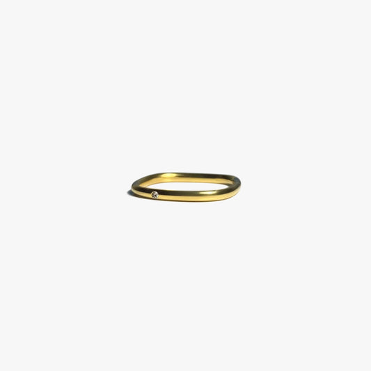 The Irregular Diamond Ring in Solid Gold