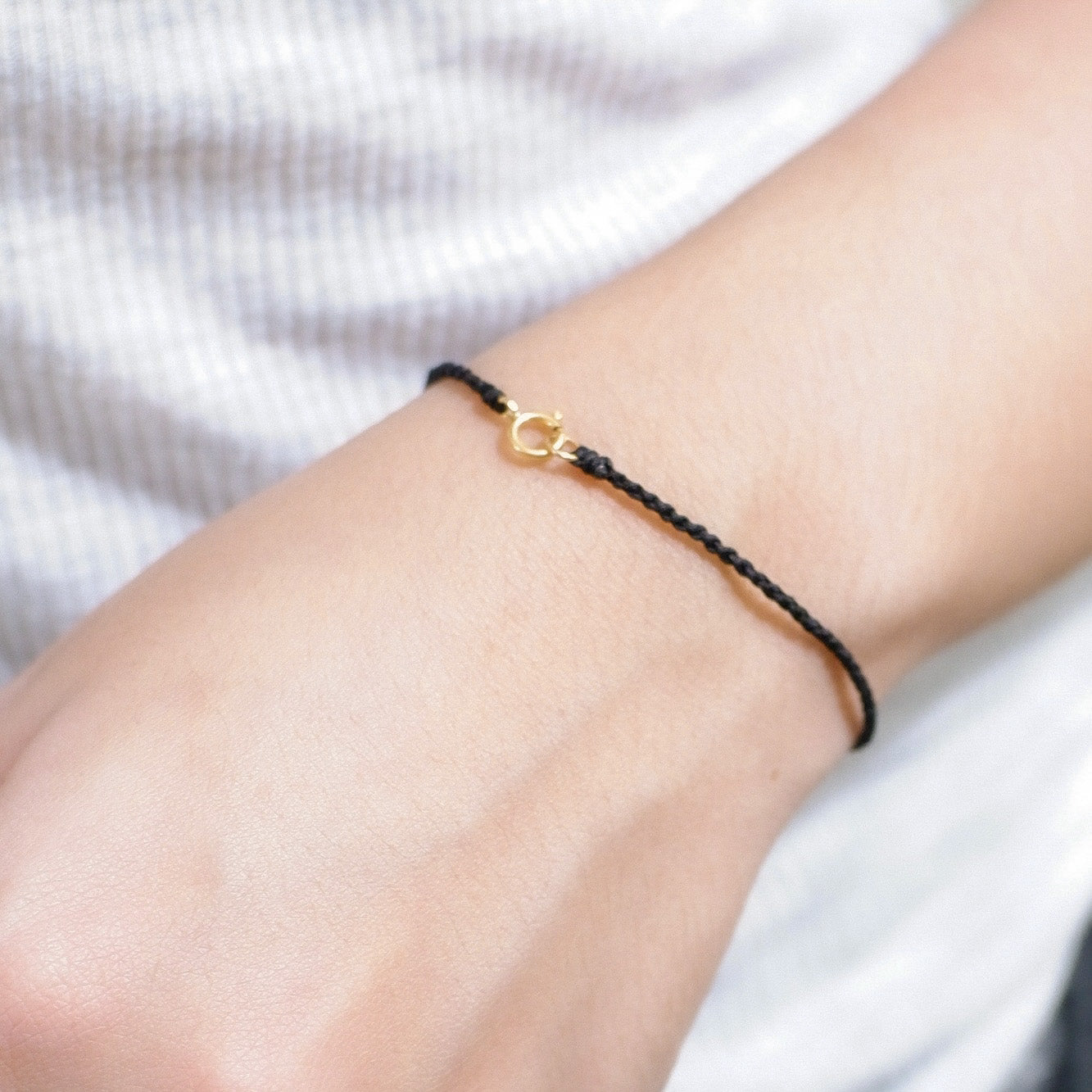 The Black and Gold Line Bracelet and Anklet