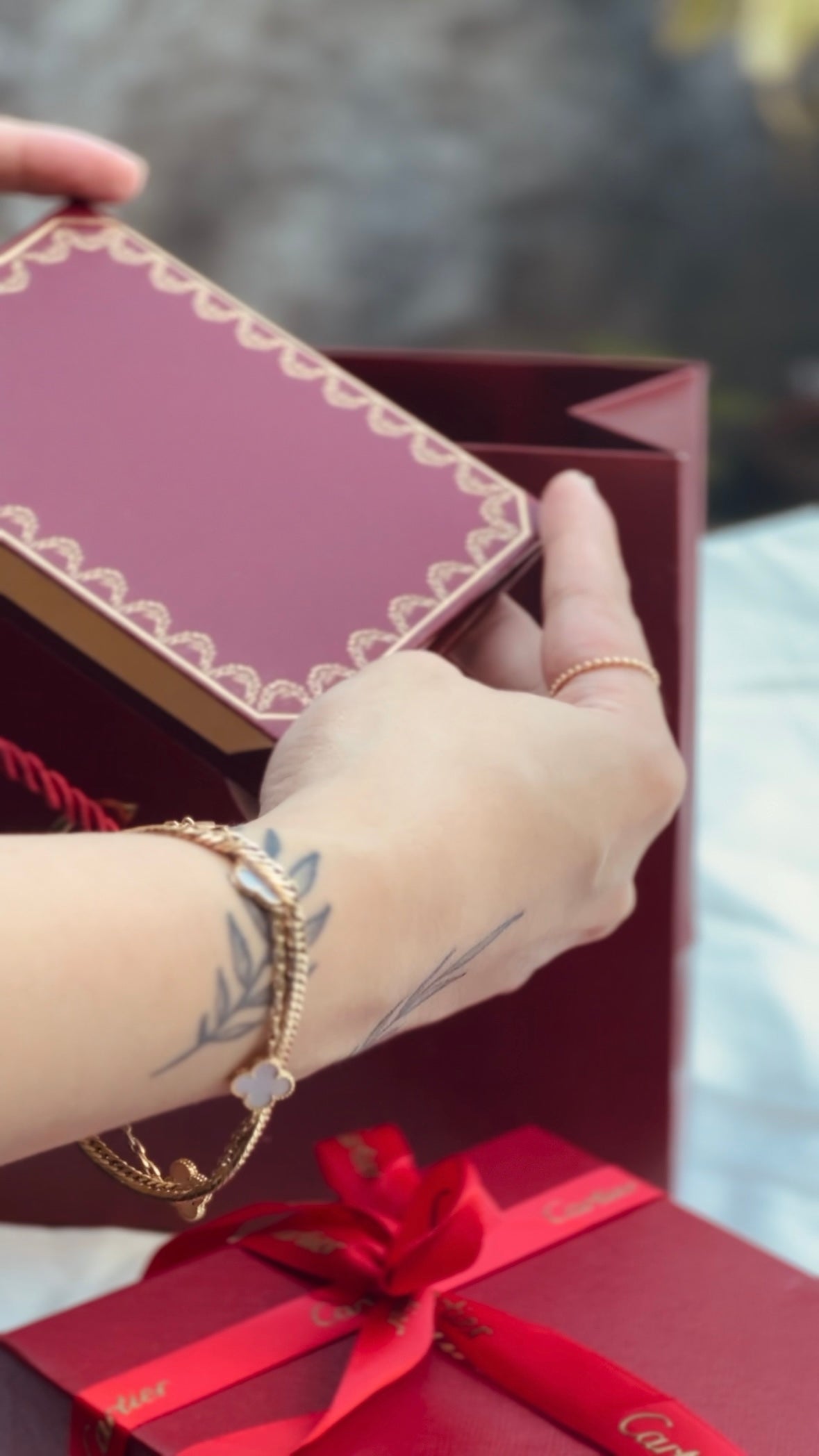 The Love Necklace in Solid Gold