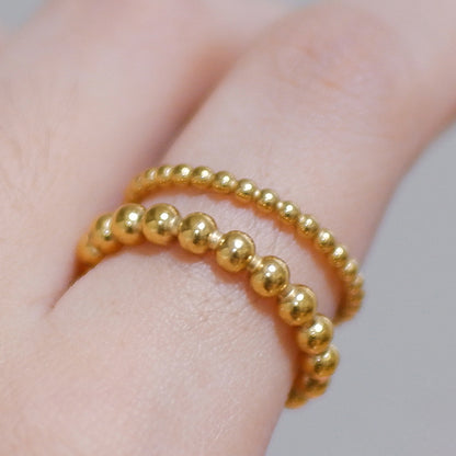 The Beaded Statement Ring