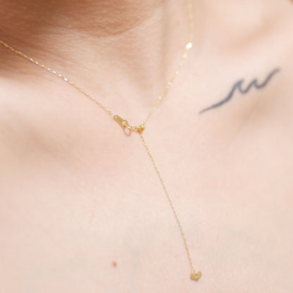 The Essential Slider Necklace in Solid Gold