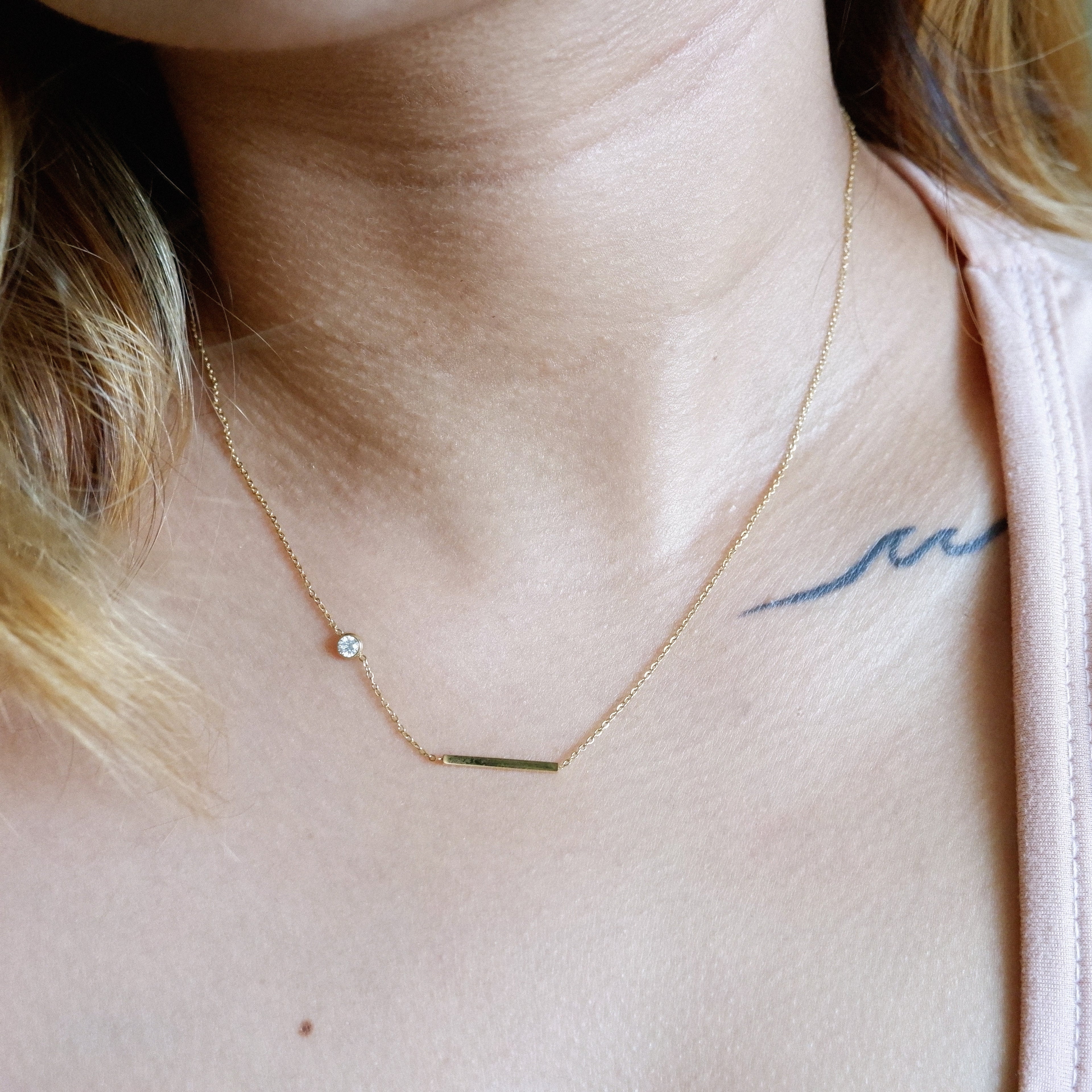 The Blair Solitaire Necklace