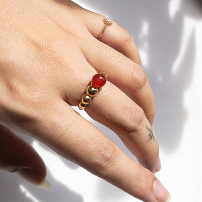 The Statement Perlee Ring in Solid Gold