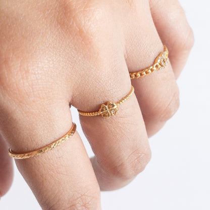 The Lucky Ring in Solid Gold