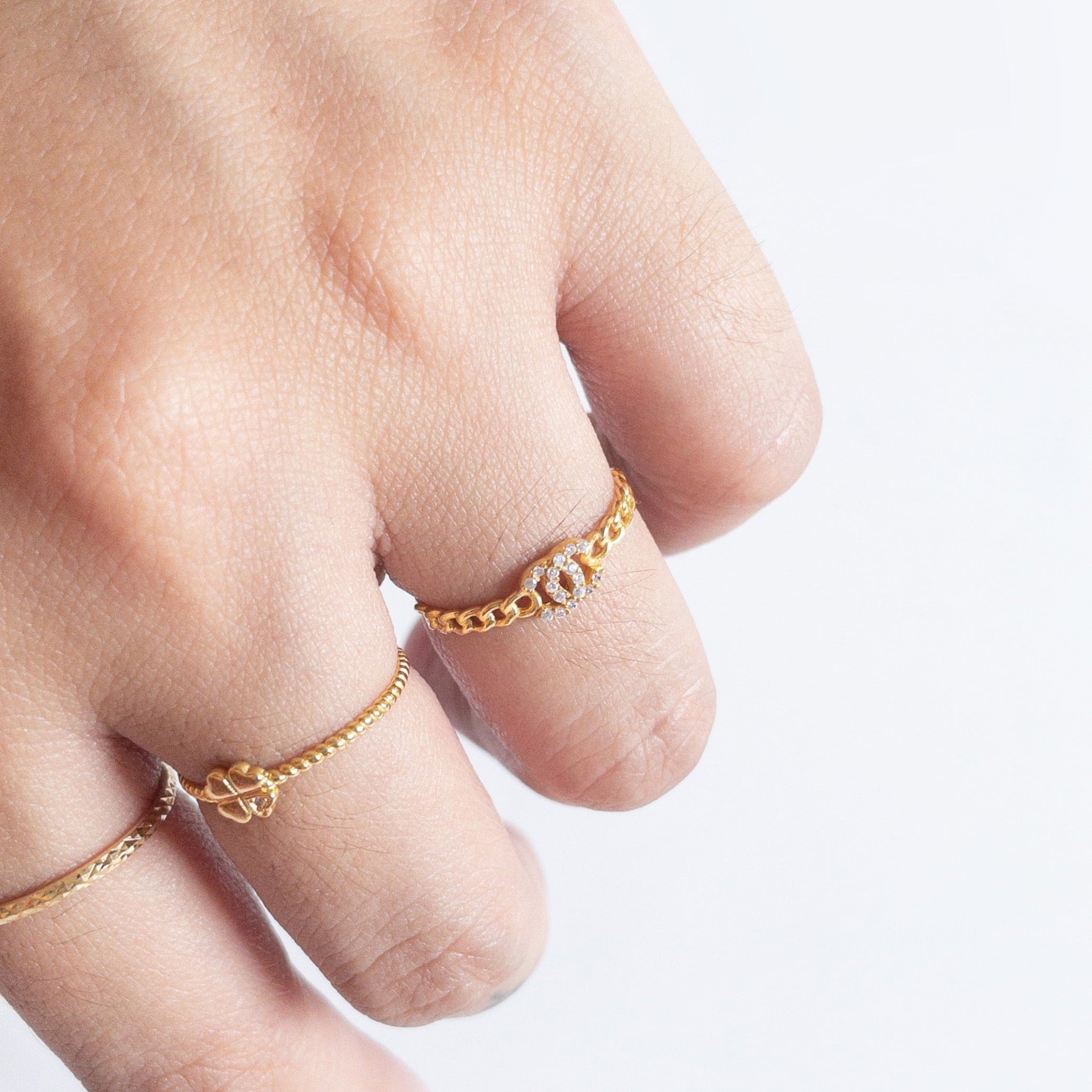 The Luxe Rebel Ring in Solid Gold