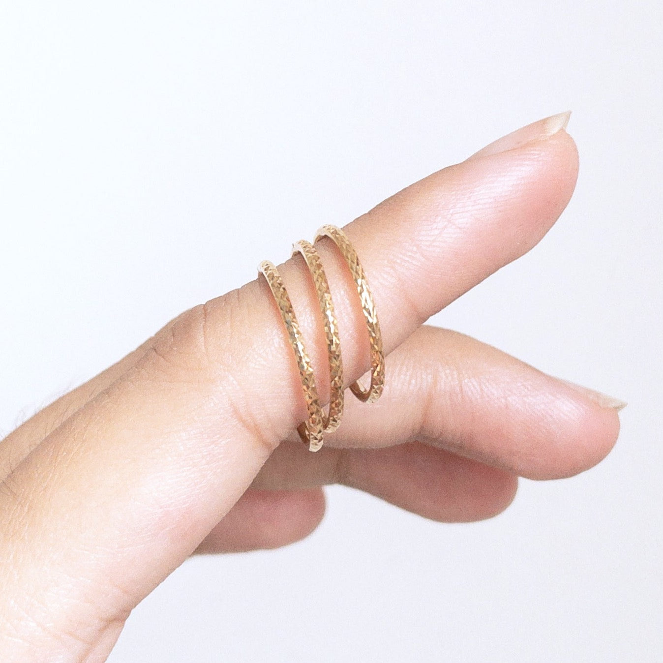 The Textured Ophidian Ring in Solid Gold