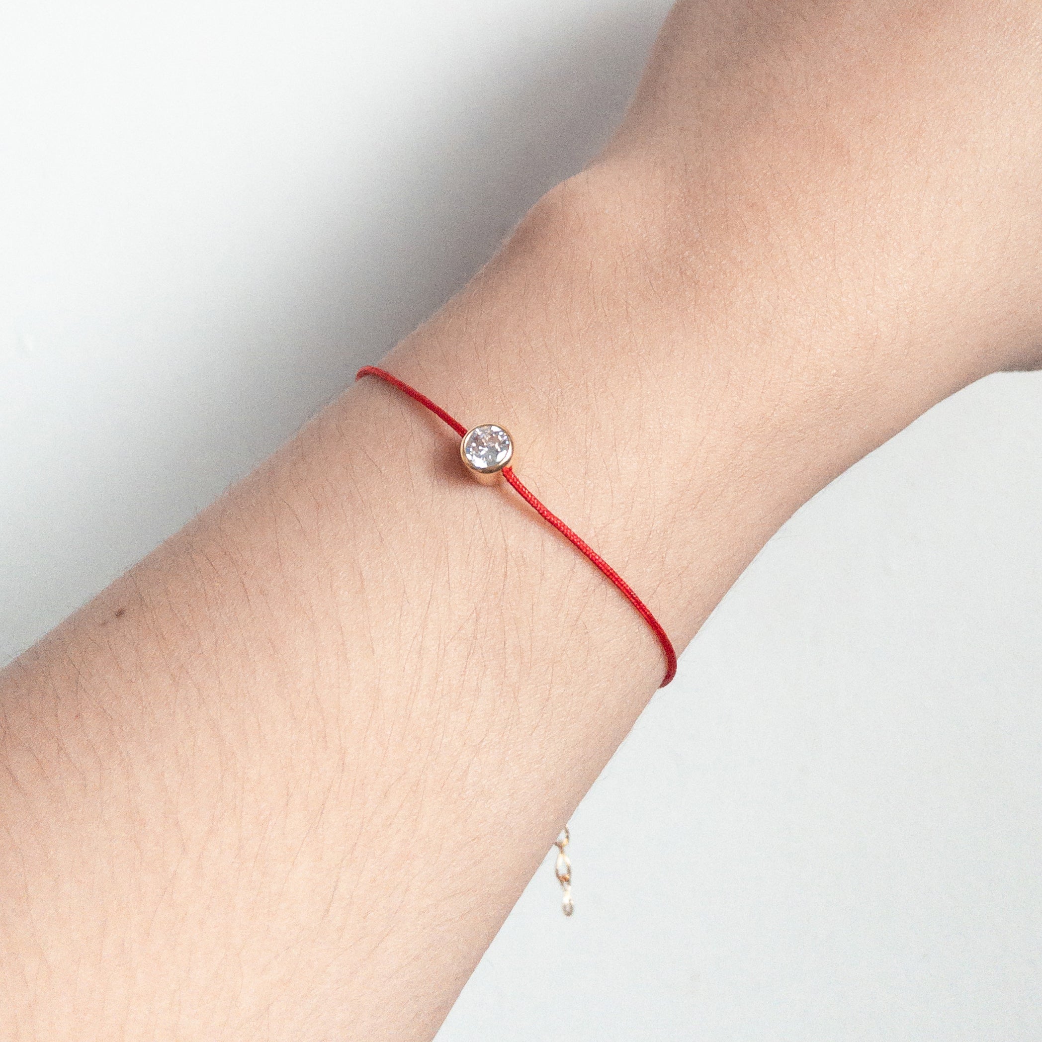 The Red Line Solitaire Bracelet