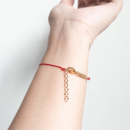The Red Line Solitaire Bracelet