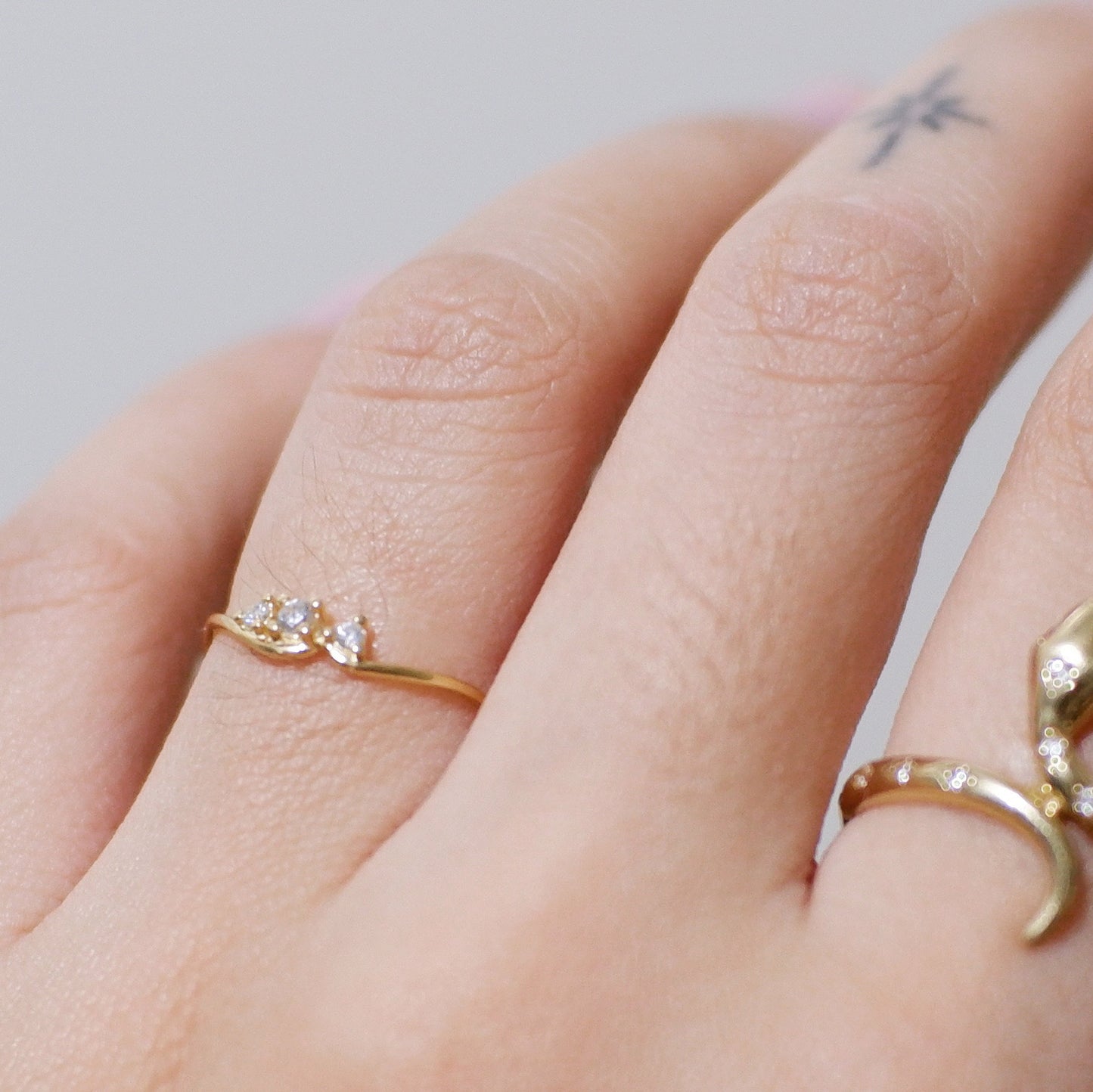 The Trio Ring in Solid Gold