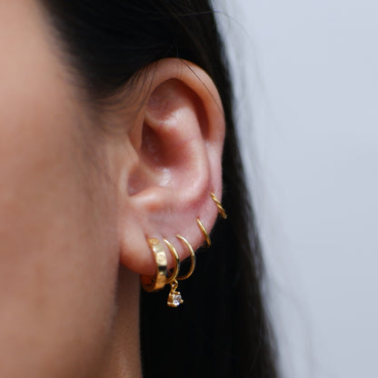 The Essential Seamless Statement Earrings in Solid Gold