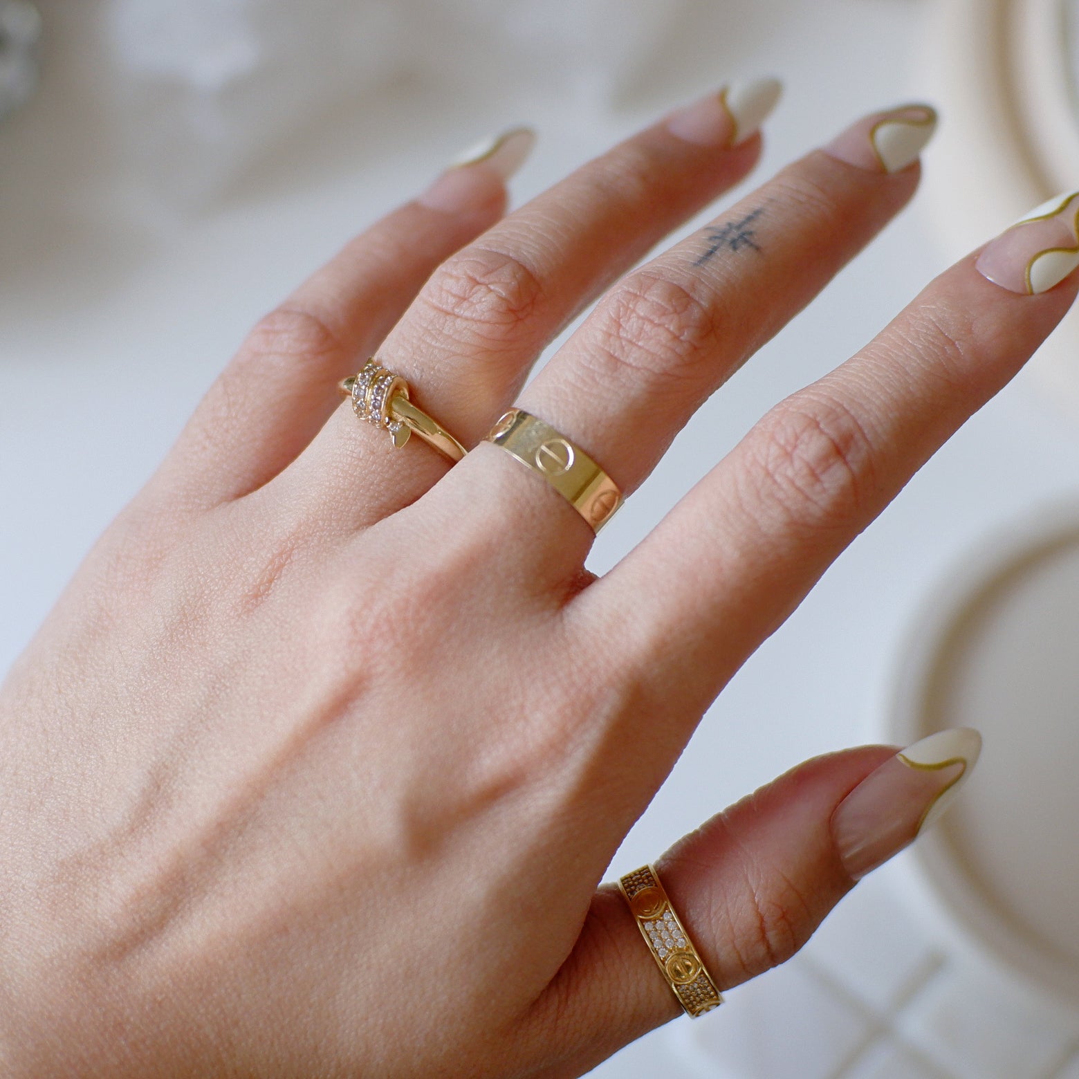 The Knot Chunky Ring in Solid Gold