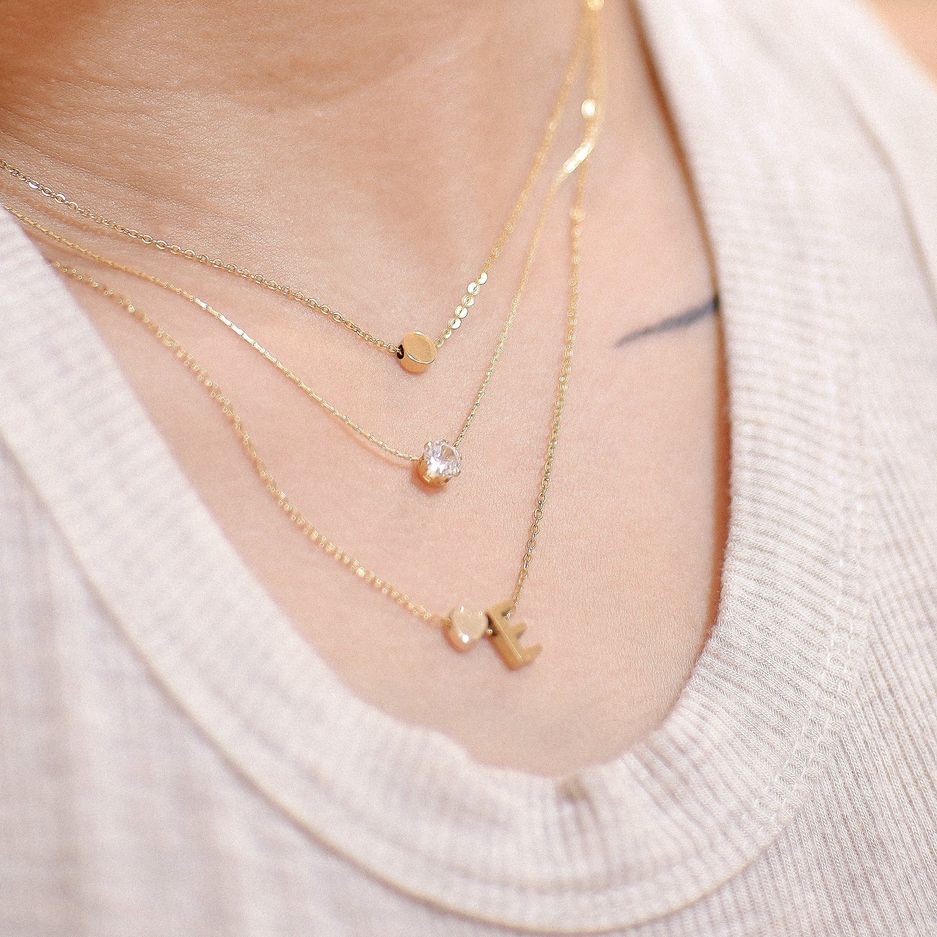 The Mini Button Necklace