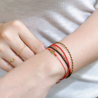 The Red and Gold Line Bracelet and Anklet